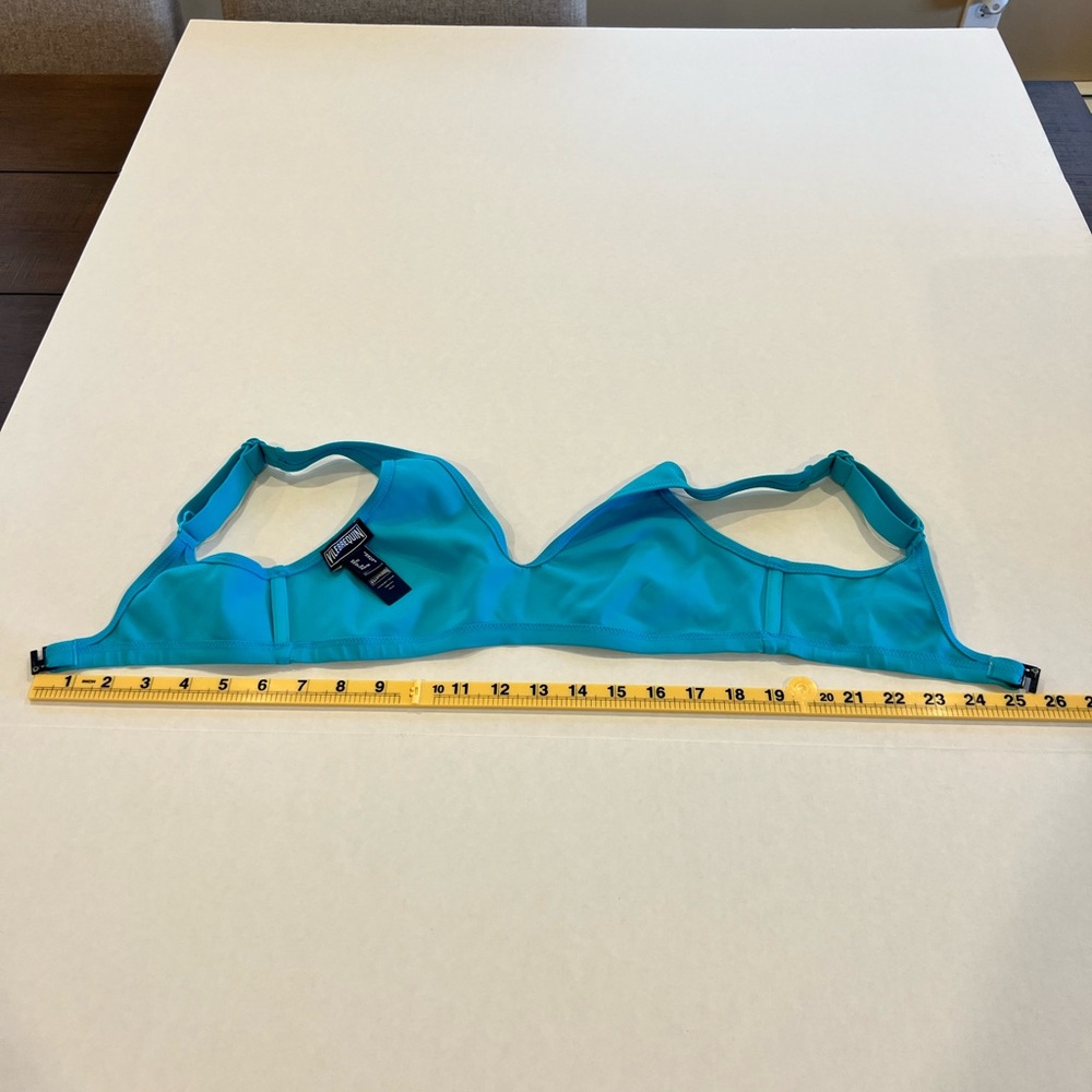 Vilebrequin Women’s Bikini Swim Top Size 6 Bright Blue Adjustable Straps Beach - Picture 14 of 14